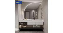 European Modern Waterproof Toilet Furniture Wall Mounted Plywood Bathroom Vanity Storage Cabinet Drawers Mirror Hotels